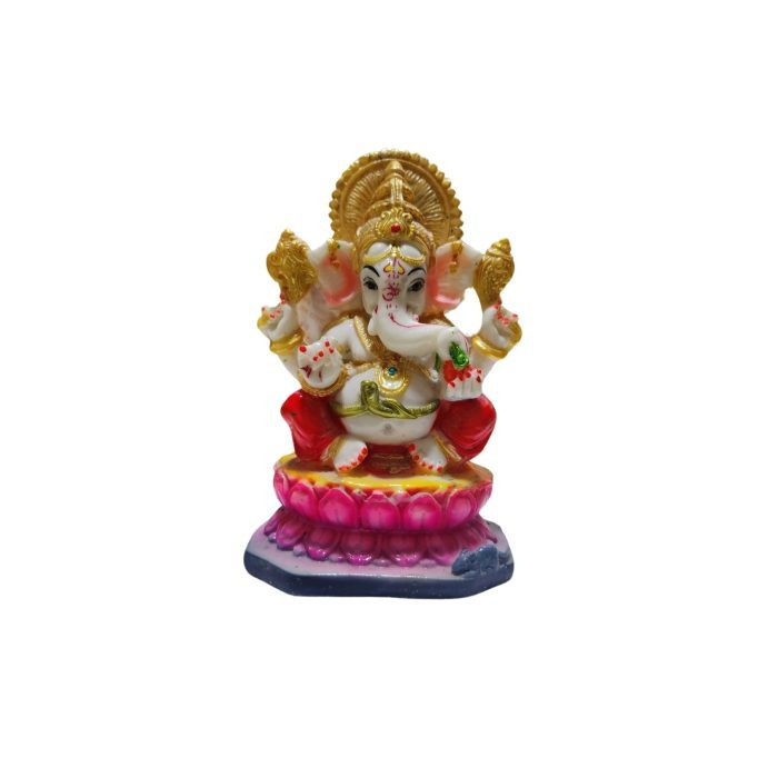 Mahakal Handicraft || Colourful Lord Ganesha Idol For Temple 20 cm