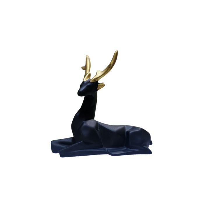 Mahakal Handicraft || Polyresin Sitting Deer Showpiece Idol
